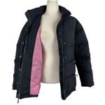 L.L.Bean Black and Pink Puffer Feather Down Puffer Full Zip Ski Winter Jacket M Photo 1