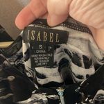 Isabel Black and White multi tiered Patterned zip front jacket small Photo 3