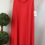 Leith Red Sleeveless Midi Dress M NEW Photo 0