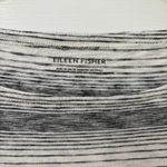 Eileen Fisher Striped Boxy Top Tunic M Gray White Sustainable Cotton Tencel Photo 4