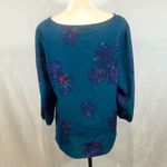 Attention studded front keyhole vneck blouse top size large Photo 3