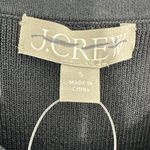 J.Crew Size Small Black Sleeveless Midi sweater dress stretch viscose blend NWT Photo 7