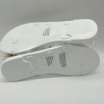 Olivia Miller Sandals Womens 7 White Studded Ankle Strap Sandal New Photo 5