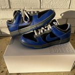Nike  by You Blue Black Dunk Pebble Leather Lace Sneaker Size 6.5 Men’s 8 Women’s Photo 3