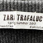 ZARA Trafaluc Ribbed Knit Midi Tank Dress Pullover Stretch Round Neck Black S Photo 1