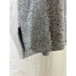 ZARA  Trafaluc Shirt Small Gray Chest Pocket Sweatshirt Raw Hem Oversized Photo 2