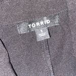 Torrid Sleeveless Collared Trench-Coat Dress w/Pockets in Black Photo 3