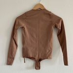 SKIMS  Essential Crew Neck Long Sleeve Bodysuit in Sienna, Size S/M Photo 5