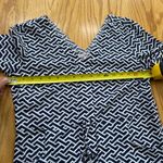 Peter Millar  Blue White Geometric Drawstring Beach Dress Cover Up Size Small Photo 3