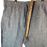 Athleta Linen Coastal Wide Leg Beach Pants Chambray Blue 22 Old Money Nautical Photo 4