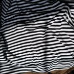 Old Navy Dress High Neck Black and White Stripe A-Line Tank Dress Womens Size XS Photo 4