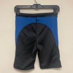 Urban Outfitters  Black Blue Mesh Panel Midi Thigh Bike Shorts SZ M Photo 4