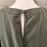 Nordstrom Caslon Green Long Sleeve Tie Waist Dress Photo 7