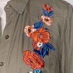 Jessica Simpson  SM embroidered floral button down Photo 5