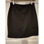 Margaret M Black Horizontally Ribbed Mini skirt Sz M Size M Photo 2