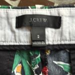 J.Crew High Waist Shorts with Orange and Green Pattern Sz: 2 Photo 3