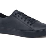 Shoes For Crews | Black Leather Slip Resistant Old School Trainers Sneakers, 7 Photo 0