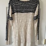 Free People Linen Knit Pullover Sweater Size Large Lightweight Boho Miles Away Photo 5