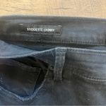 Lucky Brand Bridgette Skinny Black Jeans Womens Size 14 Raw Hem Basic Staple Photo 5
