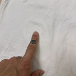 ALLSAINTS  Coni Dropout Shirt Dress Sleeveless Shoulder Pads Cotton Small White Photo 5