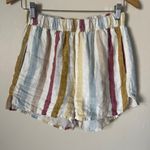 Madewell x LAUDE the Label Everyday Shorts in Painter Stripe Linen Size Small Photo 3