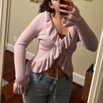 Pink Rose ruffle sweater Photo 0