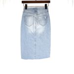 SO |  | Distressed High Rise Midi Jean Skirt 0/24W Photo 5