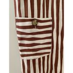 LK Bennett L.K. Bennett London Brown White Wavy Shift Sheath Dress USA 8 Dr Annelin Linen Photo 2