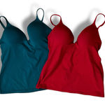 Victoria's Secret Lot Of 2 Body By Victoria IPEX Buttery Soft Satin Tank Tops 38B Photo 0