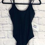Seafolly  black double strap maillot swimsuit 8 NWT Photo 0