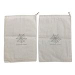 Charlotte Olympia  Beige‎ Cotton Drawstring Shoe Dust Bag 15x10 Designer Storage Photo 0