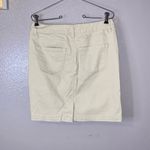 Dalia Collection  off white stretchy office pencil skirt Photo 2