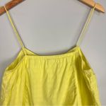 J.Crew  Pintuck Neon Citron Cami Yellow Size 8 Photo 6