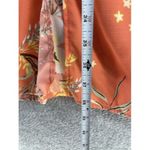 Urban Outfitters  Women's Dress Midi Off Shoulder Orange Floral Size Medium Photo 10