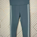 Athleta  Elation Rib Trim 7/8 Tight Gray Seafoam Green‎ Size Medium Tall Photo 3