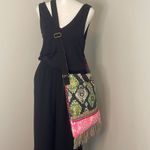 Mudd  Bohemian Crossbody Bag Adjustable‎ Strap Colorful Fringes Photo 1