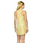 Lilly Pulitzer Silk Betty Metallic Gold Jacquard Packin Heat Chiffon Dress XS Photo 4