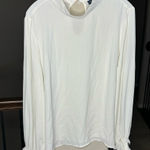 Modcloth  Statement Sleeve Blouse with Keyhole Button Back Size XL 70s Style Photo 0