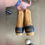 Cabela's  Women’s Leather and Rubber Side Zip Duck Winter Rain boots Size 9D Photo 2