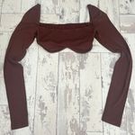 SheIn brown cropped longsleeve Photo 0