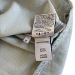 Boyish  Sunrise Blue Button Front Puff Sleeve Denim Mini Dress Size Medium NWT Photo 6