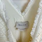 Anthropologie  BHLDN Ella V-Neck Pearl Tweed Mini Dress in White Size Medium Photo 6