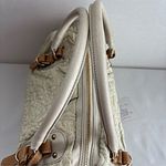 Etro Milano rare Quilted Beige Handbag Leather Trim 1B896 Photo 8