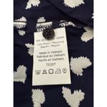 Anthropologie  11.1 Tyhlo Navy Heart Print Button Down Shirt Dress Tunic M Photo 2