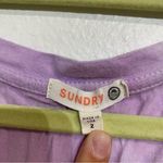 Sundry  Purple Tie Dye Long Sleeve T-Shirt Sz 2 Photo 4