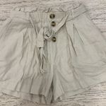 Charlotte Russe Women's Cream High-Waisted Shorts Photo 0