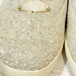 Kate Spade  Size 11 White Glitter Sparkle Wedding Low Top Sneaker Photo 2