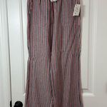 Indigo Rein Striped Wide Leg Pants - Red, Blue, White Photo 1