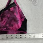 Lululemon  Sweaty Endeavor Sports Bra Zip Front Medium Impact Pink Black Size‎ 6 Photo 2