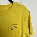 Ivory Ella Ivory‎ Ella yellow knot tie front short sleeve t-shirt elephant women’s size XL Photo 1